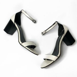 Fashion Nova White Strappy Heeled Sandals